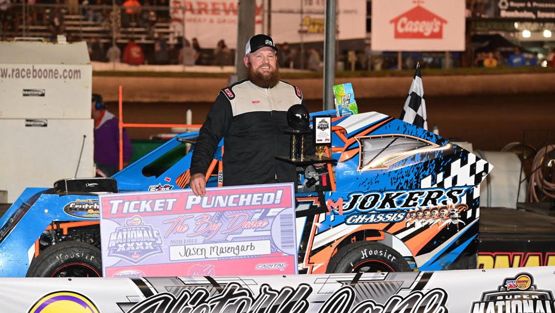 Masengarb, defending champion Raffurty win IMCA Super Nationals Mod Lite qualifiers