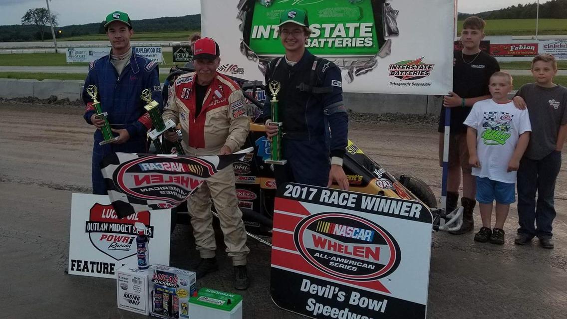 RICK STONE PICKS UP FIRST OUTLAW MIDGET WIN OF 2017