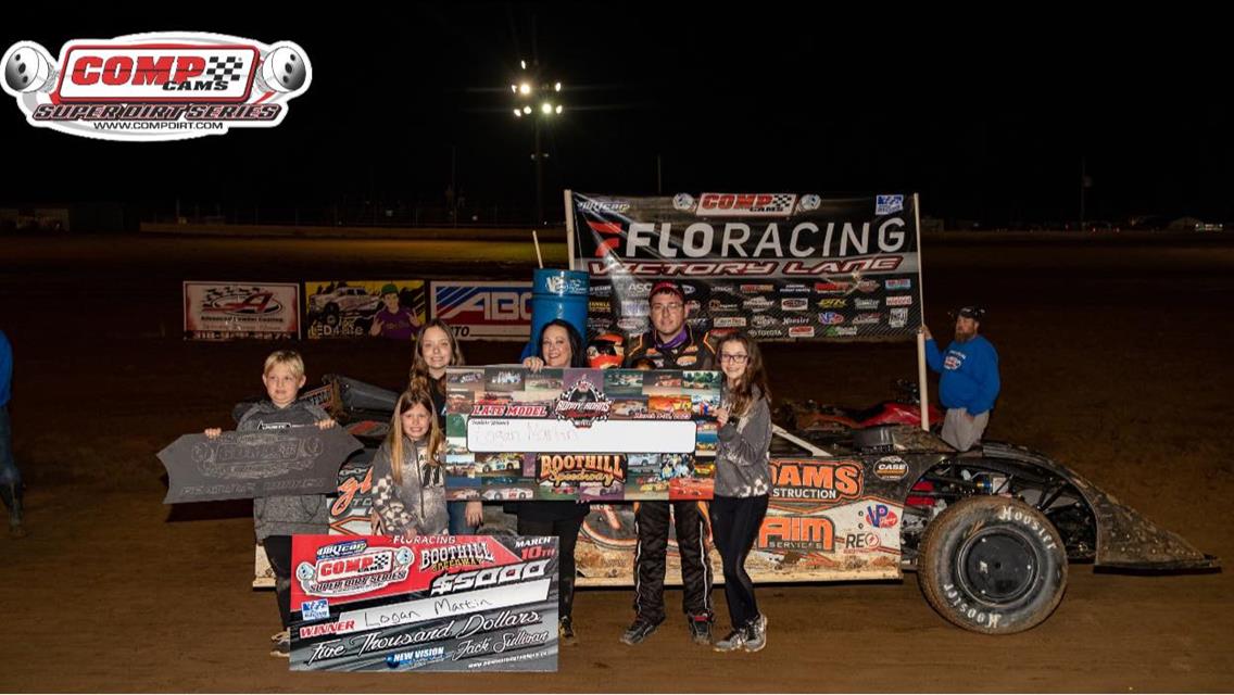 Boothill Speedway (Greenwood, LA) – Comp Cams Super Dirt Series – Ronny Adams Memorial – March 10th-11th, 2023. (Turn 3 photo)