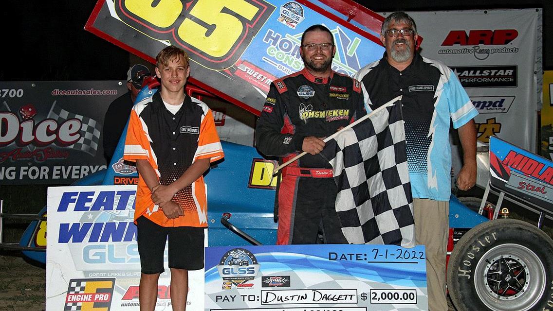 Fireworks Follow Daggetts Win at I-96 Speedway