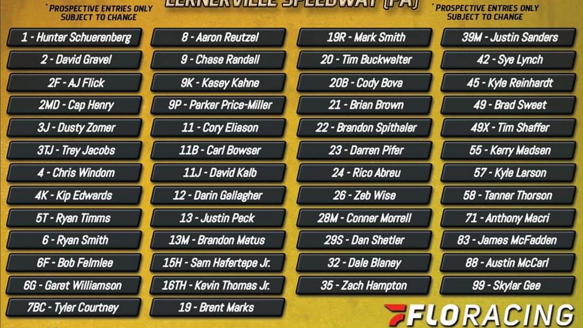 Commonwealth Clash Pre Entry Roster Revealed