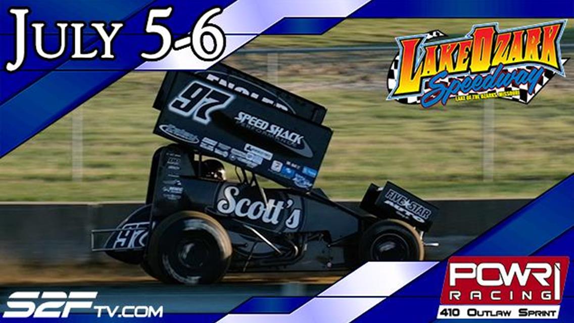 POWRi 410 Outlaw Sprint League Primes For Lake Ozark Speedway Independence Celebrations