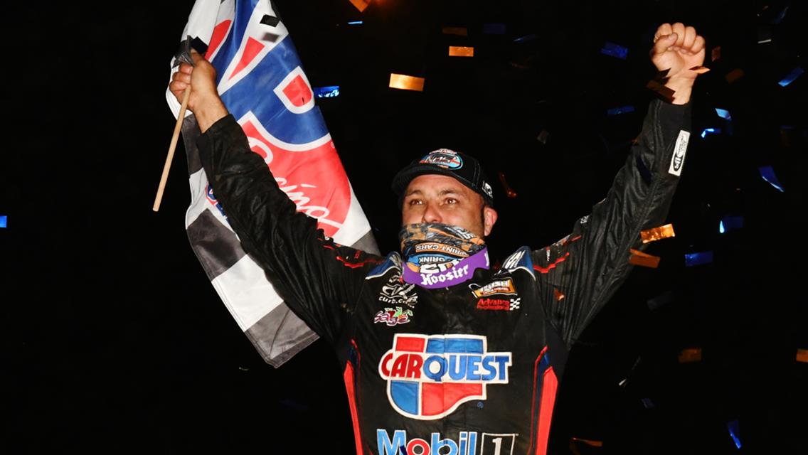 Schatz powers by Larson on last lap at Lake Ozark Speedway
