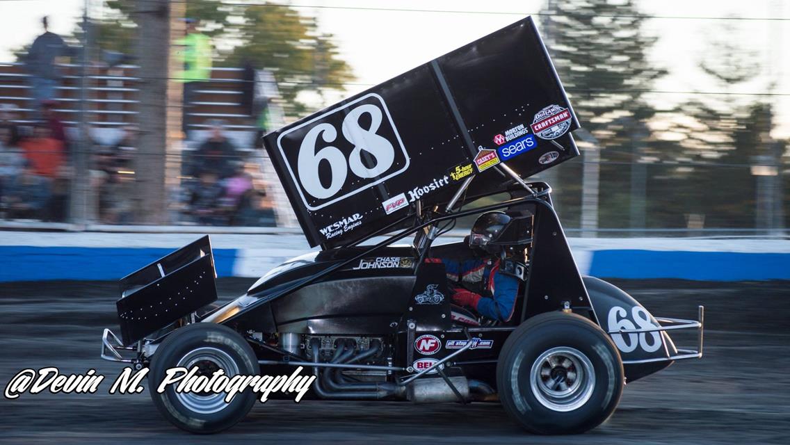 Johnson Charges Toward Front at Cotton Classic Before Crash