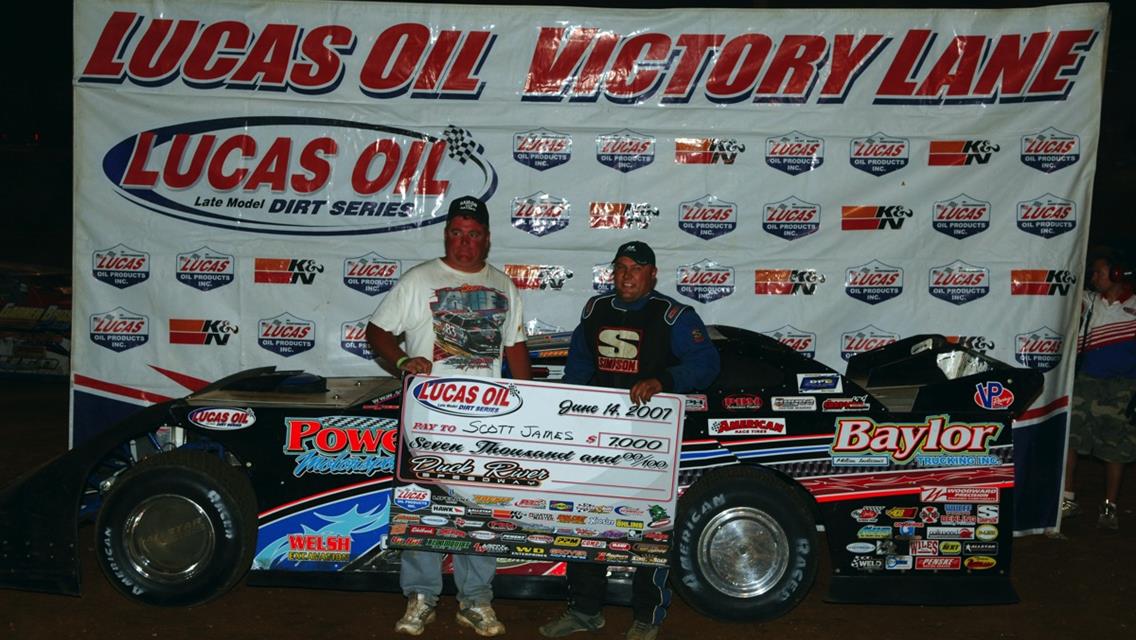Scott James Leads All the Way in Capturing Series Event at Duck River