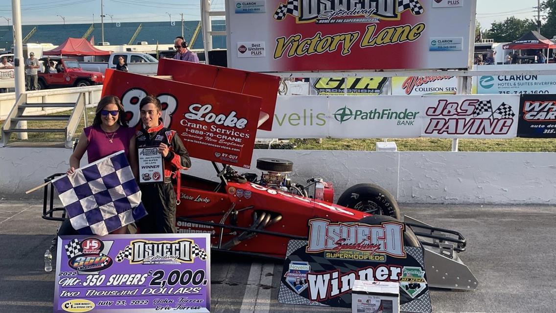 Locke Dominant for $2,000 Mr. J&amp;S Paving 350 Super Payday