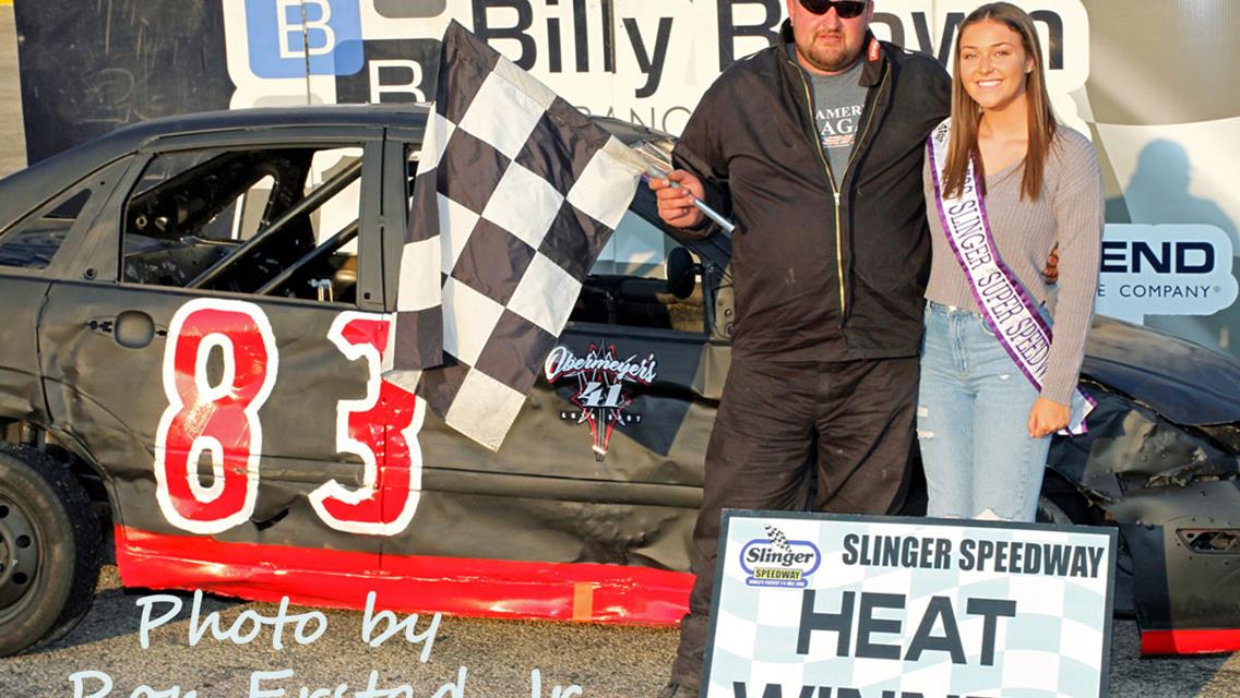 RJ Braun Tops Destefano for first Super Late Model Feature Win at Slinger