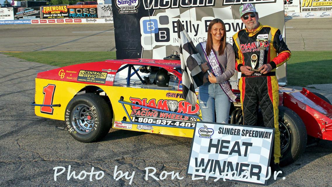RJ Braun Tops Destefano for first Super Late Model Feature Win at Slinger