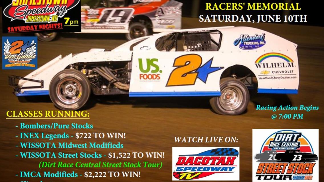 4th Annual Don Gumke Racers&#39; Memorial - June 10th