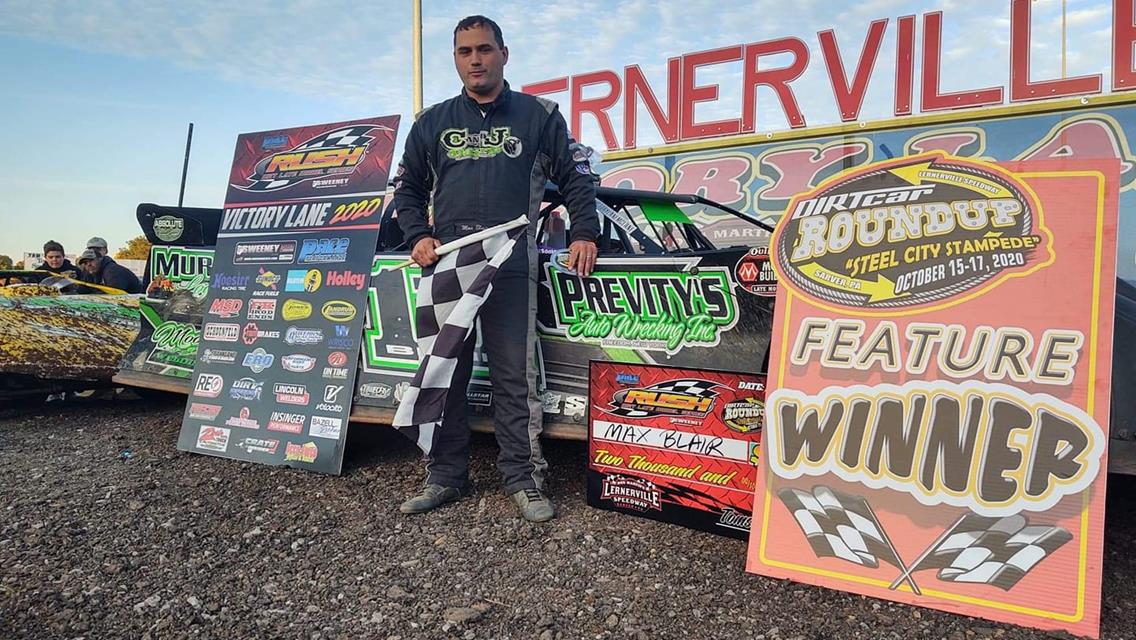 BLAIR BECOMES 1ST PACE RUSH LATE MODEL TOUR REPEAT WINNER OF 2020 WITH 3RD &quot;STEEL CITY STAMPEDE&quot; VICTORY AT LERNERVILLE; 1ST 2020 EQUIPMENT RENTAL OPT