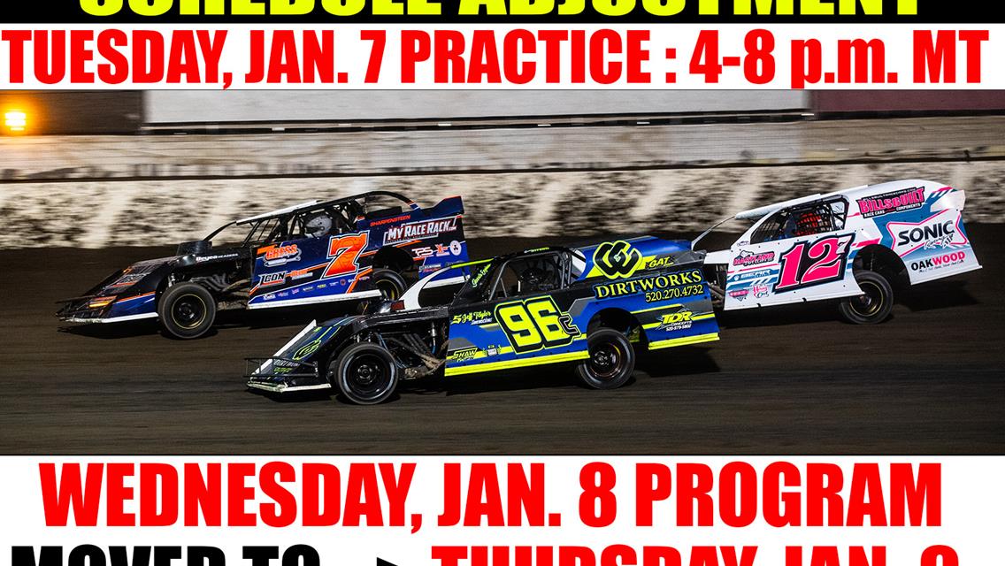 Round #3 of the Wild West Shootout Moved to Thursday, Jan. 9