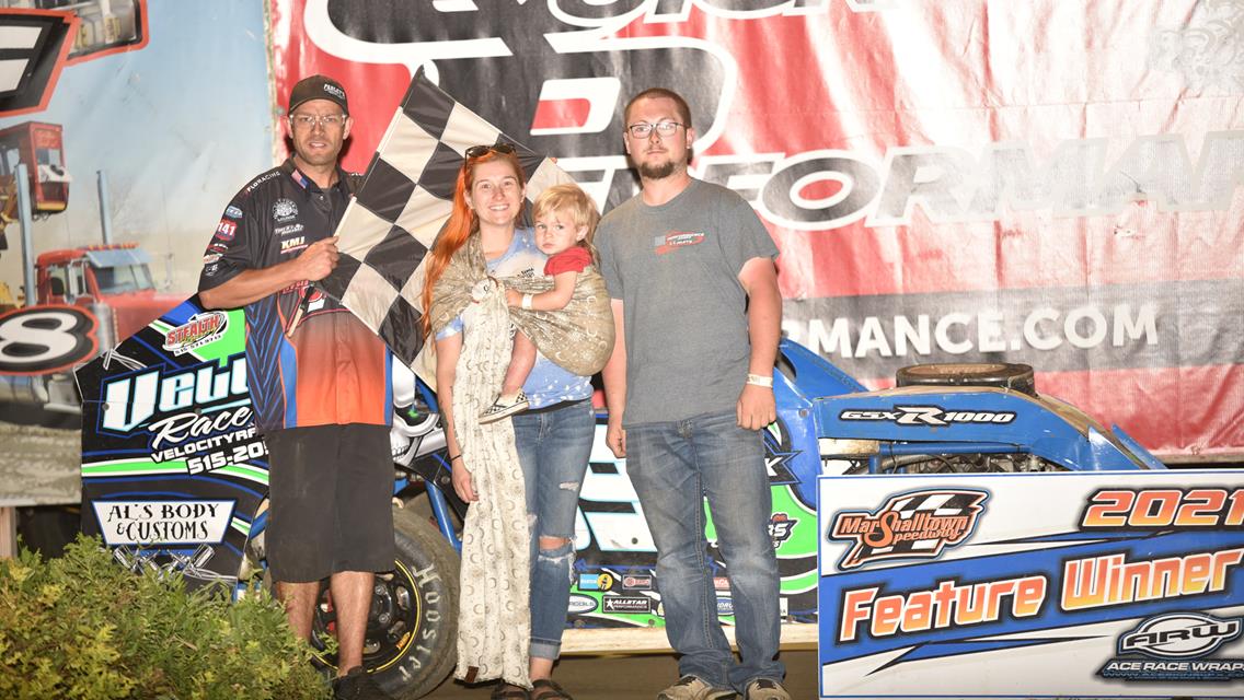 Schrage cashes in on $1,000 win, and Wollam takes it back to Victory Lane