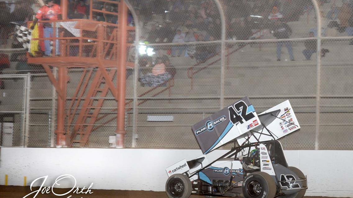 Larson Wins Wild Winter Heat Sprint Car Showdown Slide Fest on Night 2