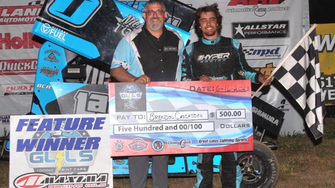 BRENDON CASCADDEN TAKES HOME HIS FOURTH FEATURE WIN OF THE SEASON