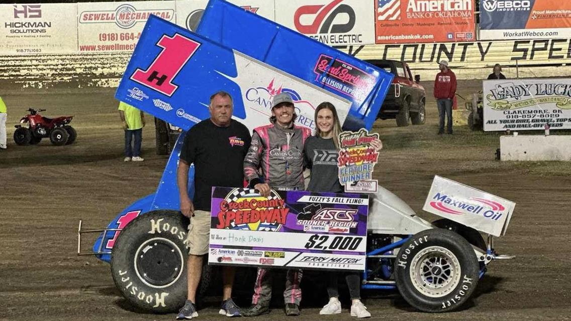 Hank Davis Adds ASCS Sooner Region Win To His Resume At Creek County Speedway!