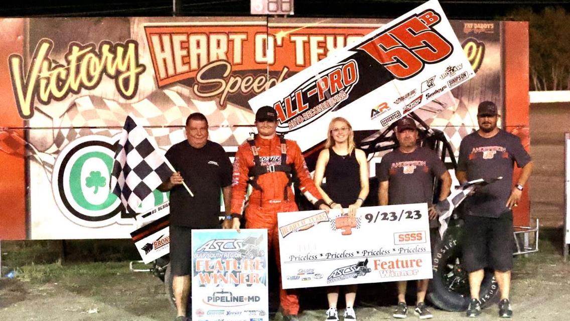 Brandon Anderson Leads It All With ASCS Gulf South At Heart O’ Texas