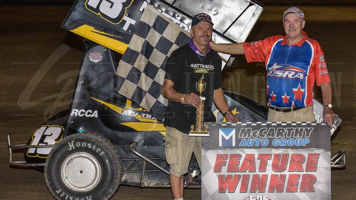Alan Truscinski Triumphs in POWRi Lightning Sprint League Battle at I-35 Speedway