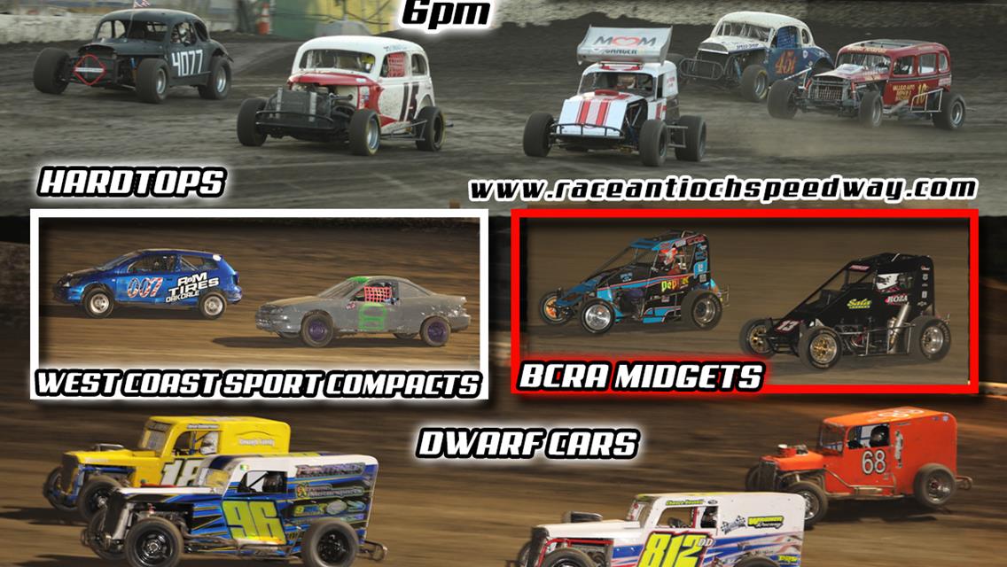 BCRA, Hobby Stocks, Mini Stock Tour Highlight Saturday Night At Antioch Speedway