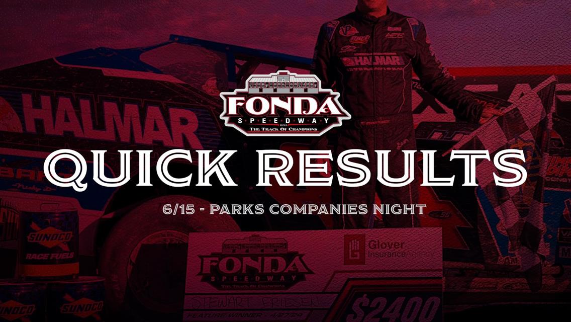 QUICK RESULTS 6/15/2024 PARKS COMPANIES NIGHT