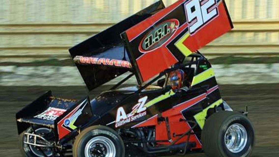 Weaver Nearly Captures First Career 360ci Sprint Car Victory at Lawton
