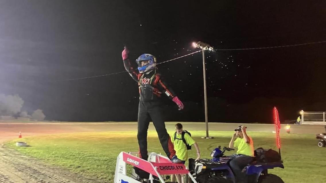 Graham, Weldon, and Zimmerman Grace NOW600 Jayhusker Victory Lane at Washington!