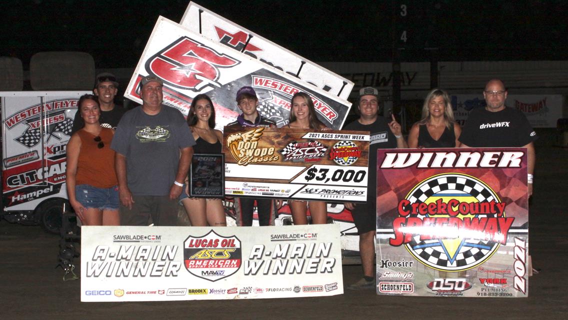 Ryan Timms Unstoppable In ASCS Sprint Week Competition At Creek County Speedway