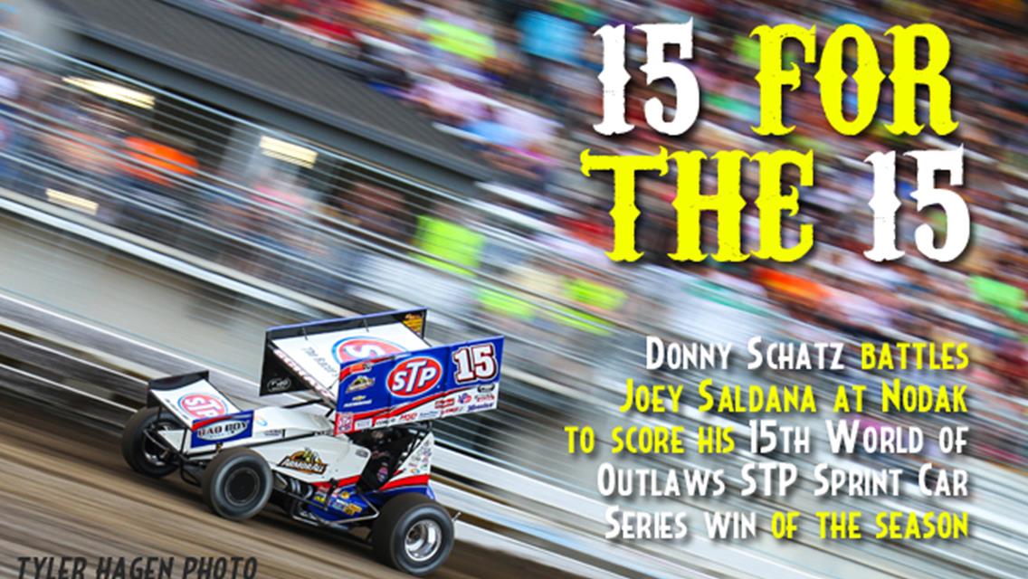 Schatz Captures His 15th Win of the Season at Nodak Speedway