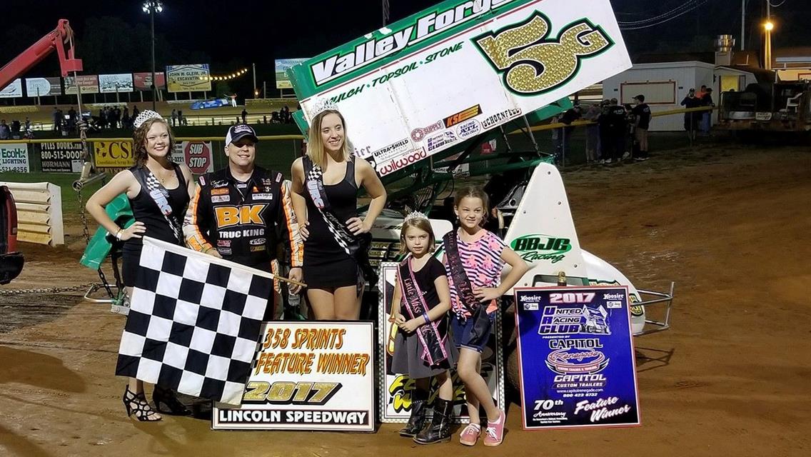 Michael Picks Up Lincoln Win on Last Lap Pass