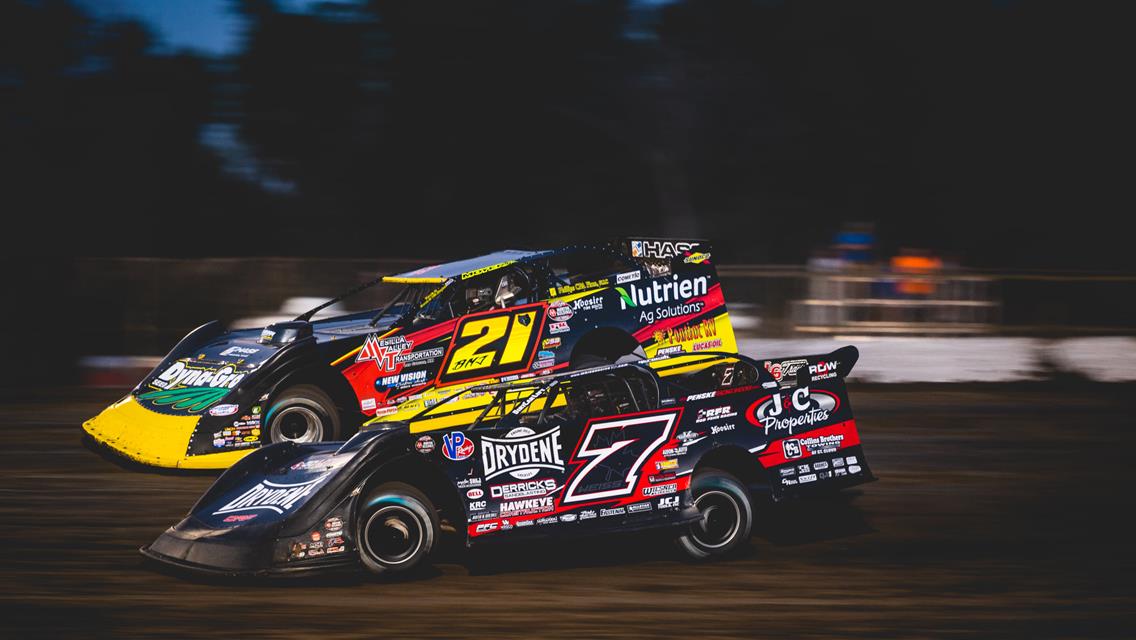 Davenport Speedway (Davenport, IA) – World of Outlaws Morton Buildings Late Model Series – August 26th-28th, 2021. (Jacy Norgaard photo)