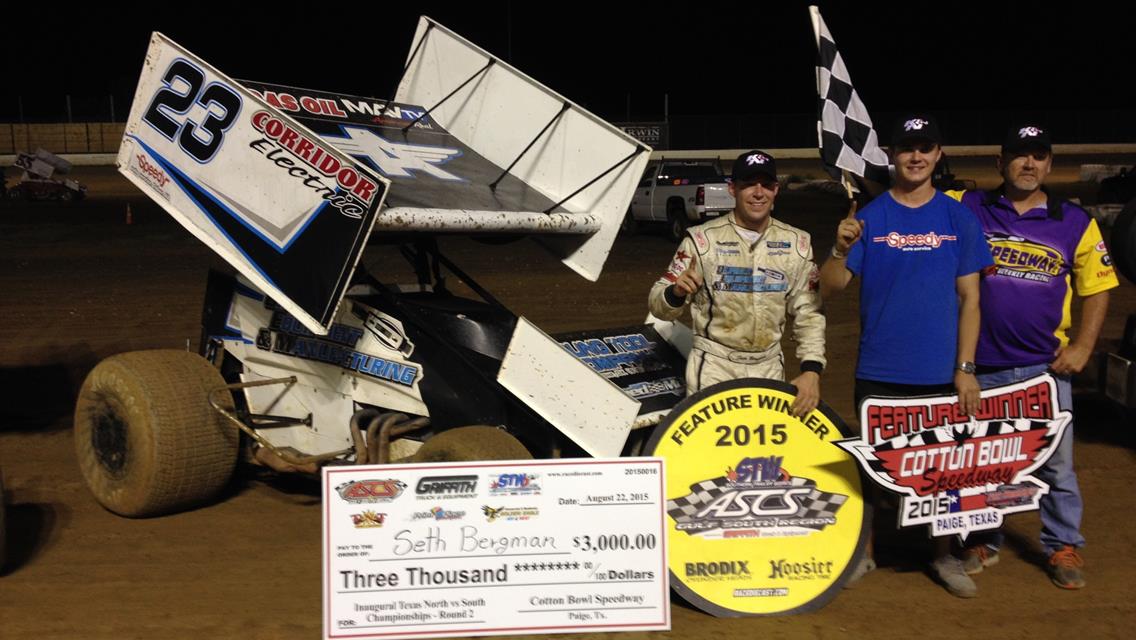 Seth Bergman Picks Up ASCS Gulf South Victory at Cotton Bowl Speedway