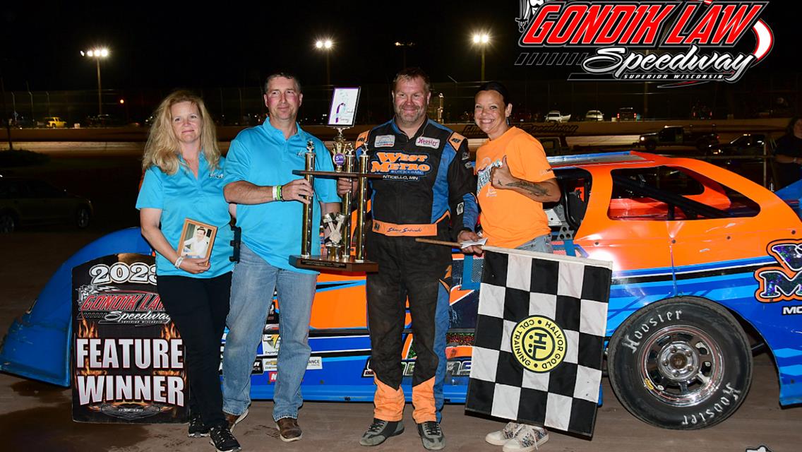 Bernick Edges Mindock for $1,100 Gondik Law Speedway Pure Stock Win