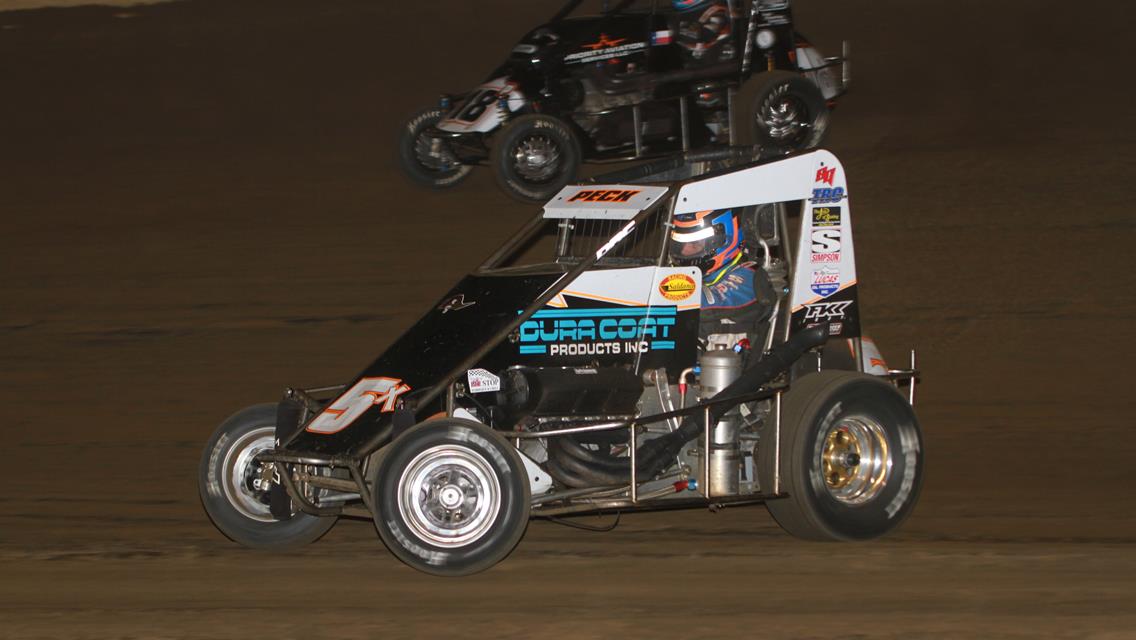 Peck Blasts to POWRi Top-Ten Finish