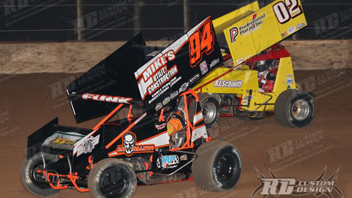REINKE MASTERS HIGH SIDE, OUTRUNS NEITZEL FOR FILSKOV MEMORIAL VICTORY AT PLYMOUTH IN BUMPER TO BUMPER IRA OUTLAW SPRINT ACTION!