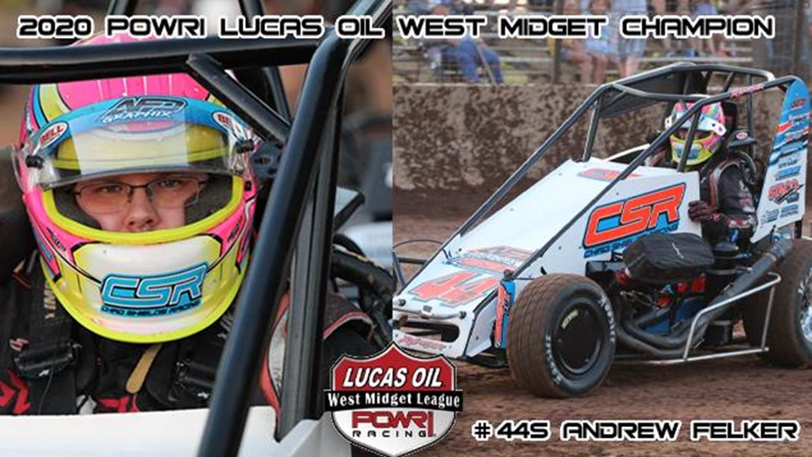 Felker Locks Up 2020 POWRi West Championship