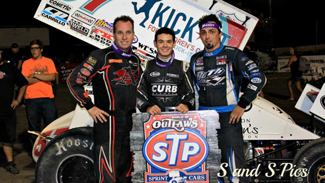 Kyle Larson, Jonathan Allard, Tim Kaeding