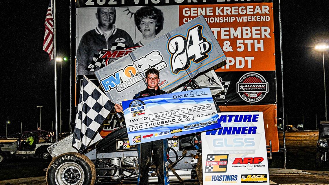 Danny Sams Wins GLSS Season Finale at Merritt Speedway