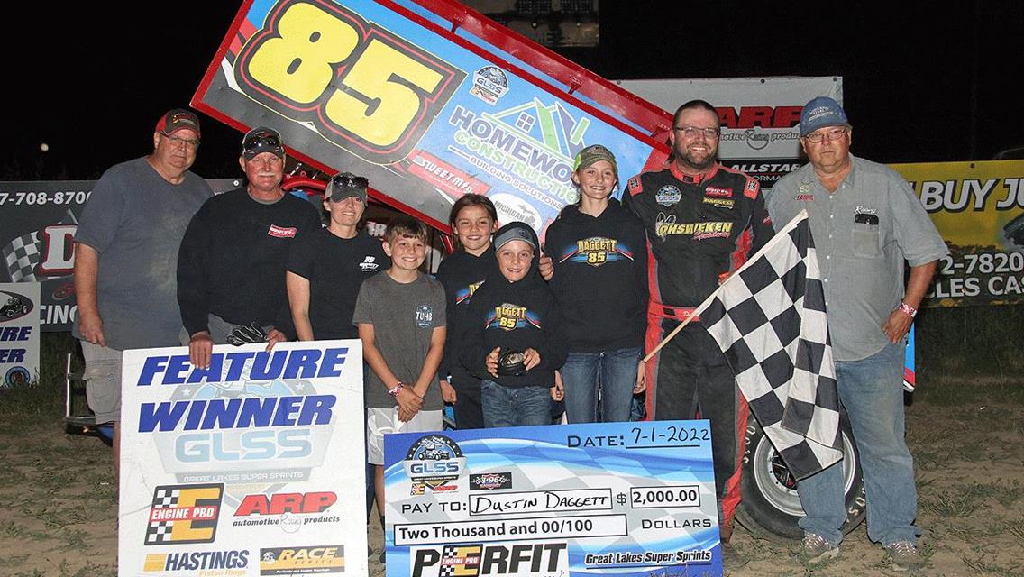 Fireworks Follow Daggetts Win at I-96 Speedway