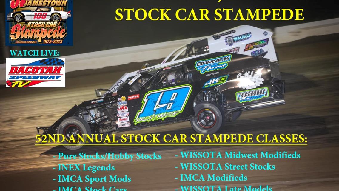 POSTPONED - 52nd Annual Jamestown Stock Car Stampede