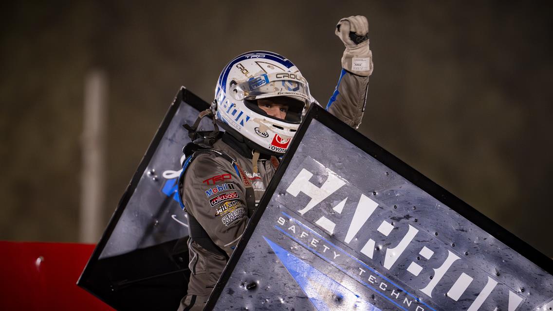 CROUCH CAPTURES FIRST IRA FEATURE WIN