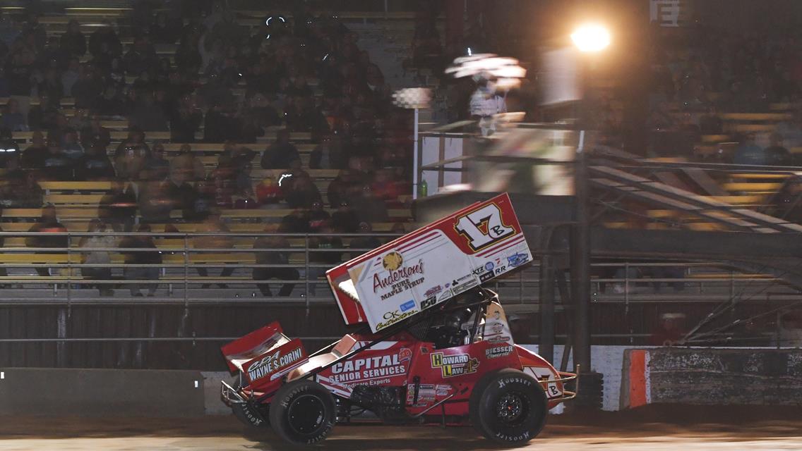 Balog goes Back-to-Back at Plymouth Dirt Track with the All Star Circuit of Champions and IRA Sprint Car Series