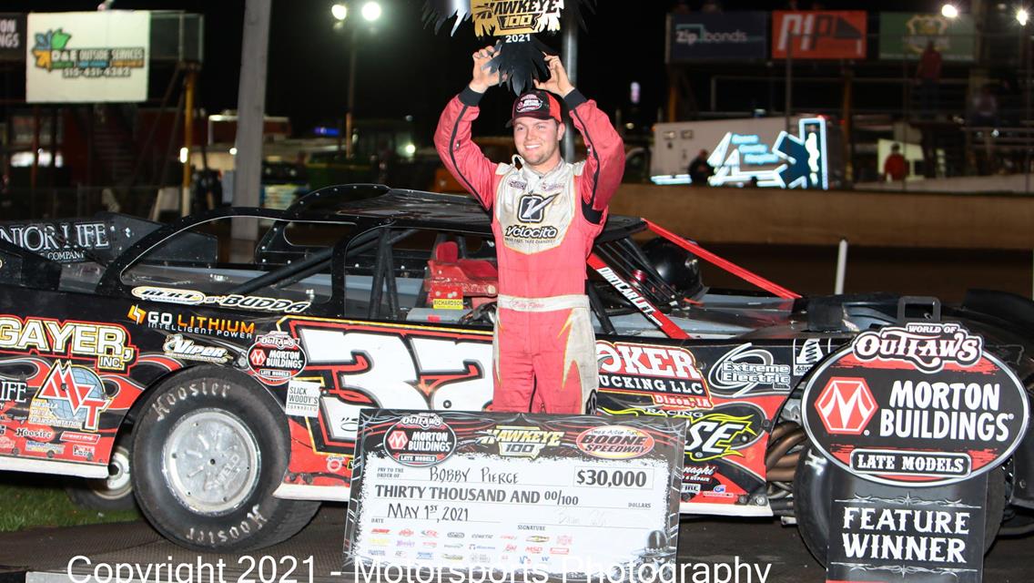 Pierce is class of the field at inaugural Hawkeye 100