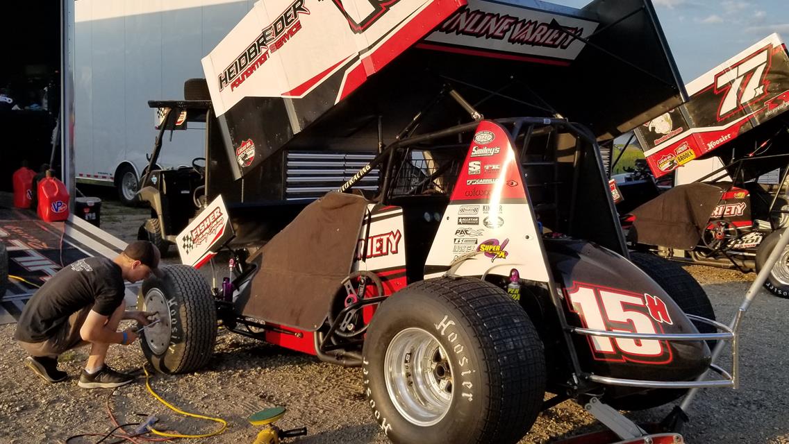 Orange Cone Causes Issues For Hafertepe At Hamilton County Speedway