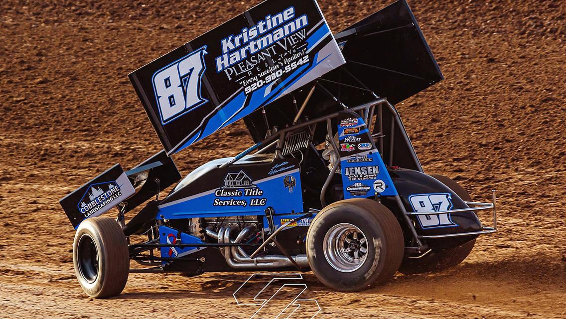 Austin Hartmann posts rock solid 410 debut in IRA opener at Beaver Dam Raceway