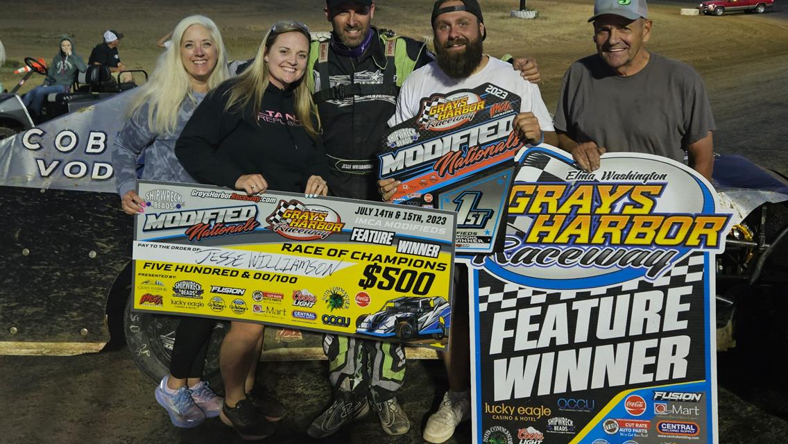 Williamson wins Race of Champions, Points and Sweatman Feature Winners