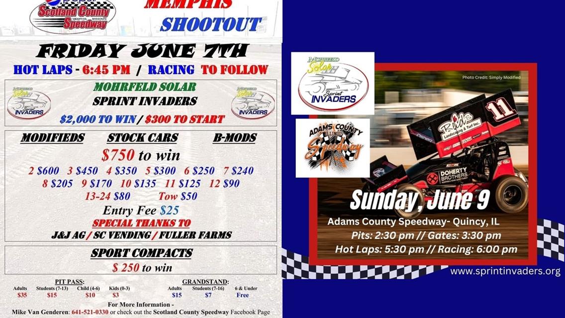 Two-Race Weekend Ahead for Mohrfeld Solar Sprint Invaders!