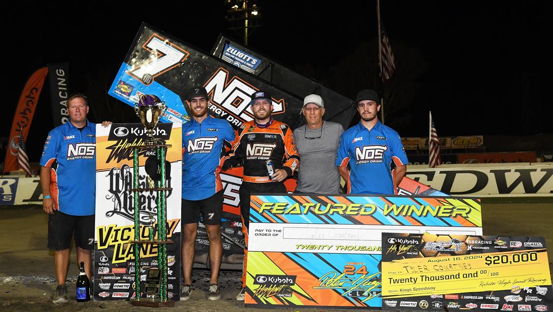 SUNSHINE IN CALIFORNIA: Tyler Courtney Gets Fifth High Limit Win, Beats Brad Sweet at Hanford's Kings Speedway