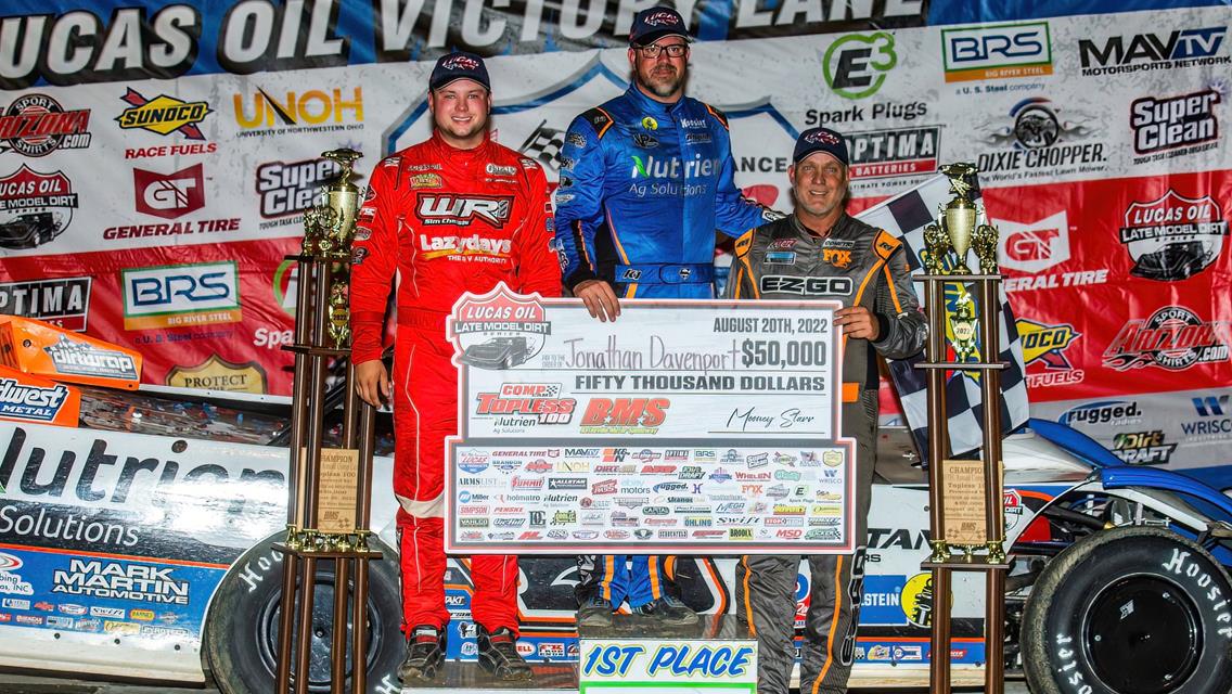 Batesville Motor Speedway (Batesville, AR) – Lucas Oil Late Model Dirt Series – Topless 100 – August 19th-20th, 2022. (Heath Lawson photo)