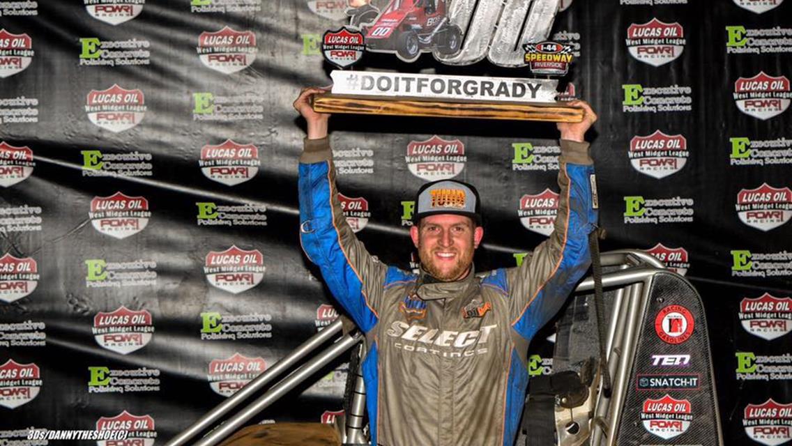 Marcham Honors Fellow Racer Grady Chandler with a Win at I44 Riverside Speedway #DoItForGrady