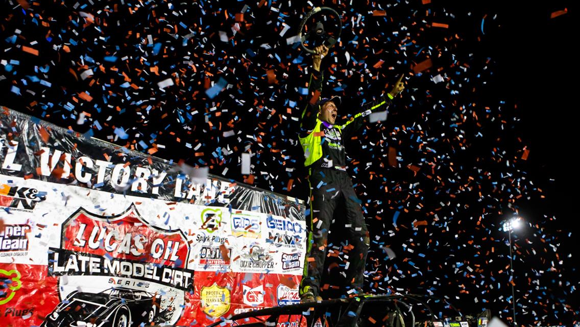Kyle Strickler Gets First Career Lucas Oil Late Model Dirt Series Win at I-80