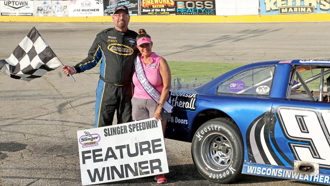 Stern tops Late Model Feature at Slinger